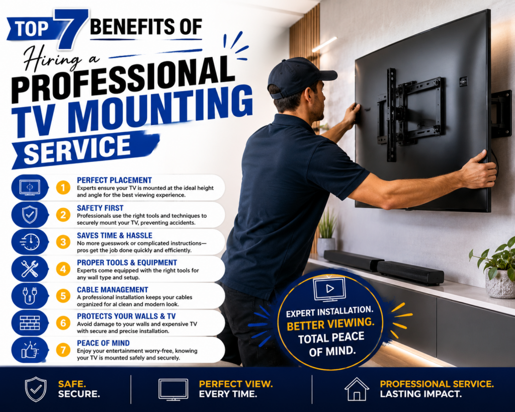 Top 7 Benefits of Hiring a Professional TV Mounting Service