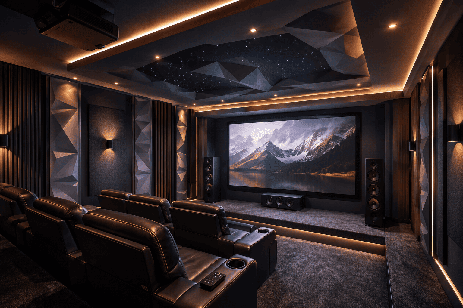 golden ratio of the home theatre layout